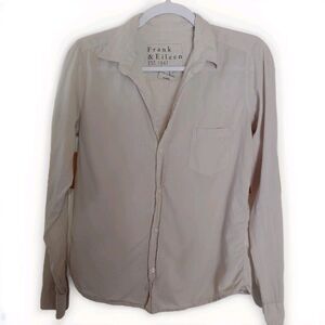 Frank & Eileen Barry button down long sleeve gray Size Small
